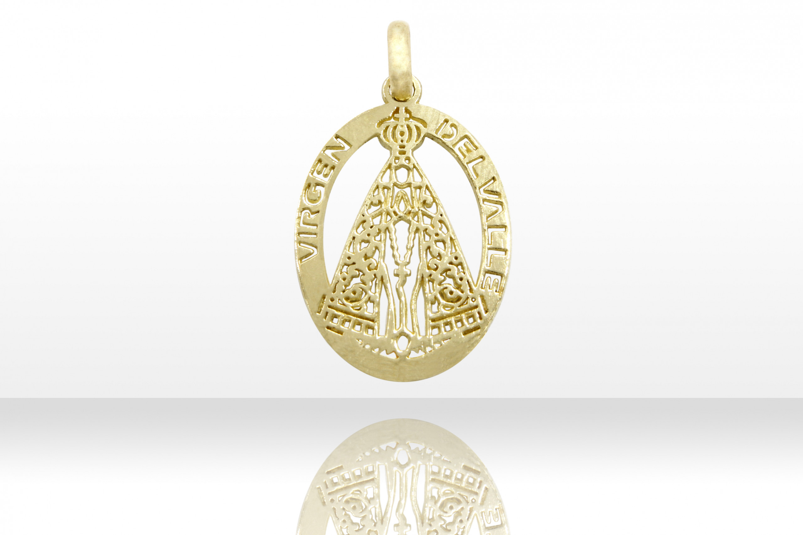 18 kt White Gold Religious Medal | Ivan 18 Kr Gold